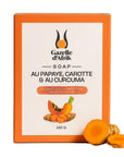 Savon Papaye ,Carotte et Curcuma - Gazelle d'Afrik