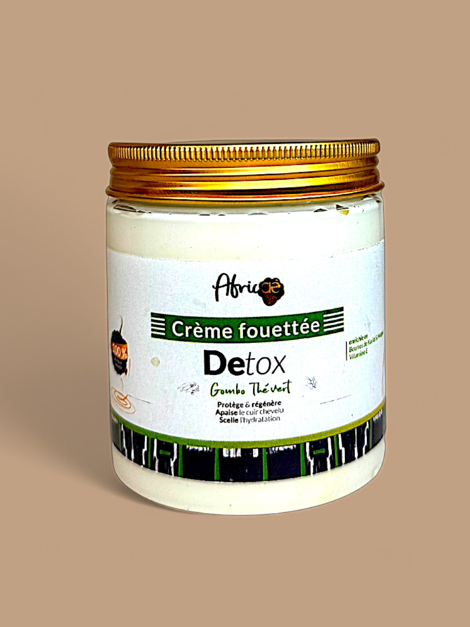 Crème Fouettée Détox Gombo &amp; Thé Vert – Protection et Hydratation Intense