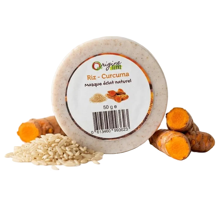 Masque de Visage Riz Curcuma - Origine et terre